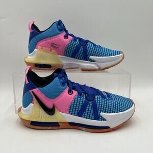 Mens Size 7 Nike Lebron Witness 7 Hyper Royal Basketball Shoes DM1123 400